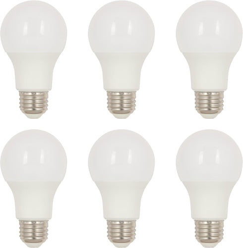 Westinghouse Lighting 5297020 9 Watt A19 Daylight LED Light Bulb, 60 Watt Equivalent, 6 Pack
