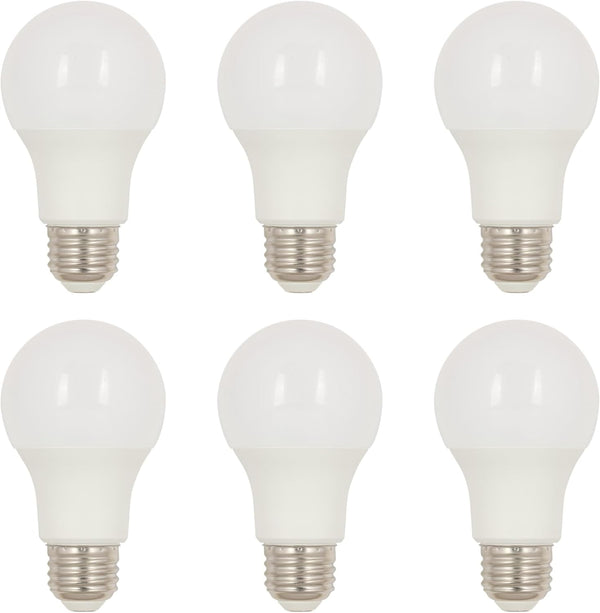 Westinghouse Lighting 5297020 9 Watt A19 Daylight LED Light Bulb, 60 Watt Equivalent, 6 Pack