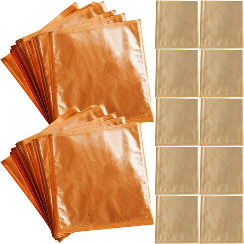 OSALADI Kraft Paper Bread Bags 21x25cm Greaseproof Sandwich and Dessert Packaging Bags