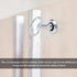 4Pcs Electrical Cabinet Key, 5mm Hole Zinc Alloy Water Meter Box Safety Key for Tool Box and Mailbox