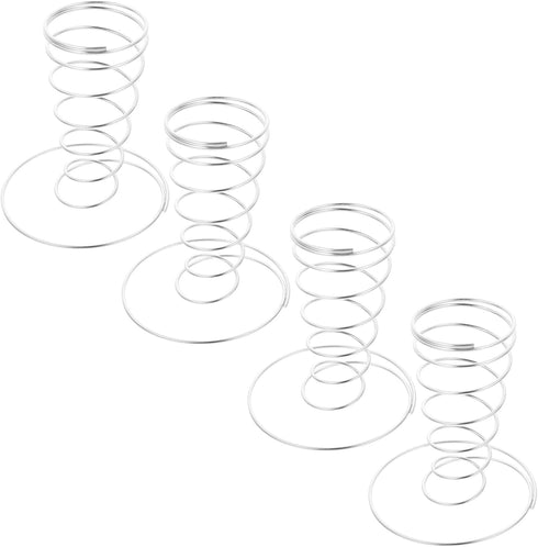 Beaupretty 4pcs Stainless Steel Ice Cream Cone Holder Rack, Ice Cream Display
