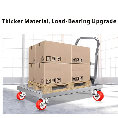 1.5 Inch Caster Wheels, Heavy Duty Casters Wheels with Brake Swivel Casters with Polyvinyl Chloride (PVC) Wheels, Plate Casters Locking Casters Red (12 Pack)