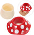 5.00X5.00X4.33In LALAFINA Mushroom Pen Holder Cute Desk Organizer Pencil Cup Desktop Stationery Storage Box for Office