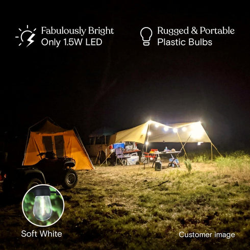 24 Commercial 1W Brightech Ambience Pro USB Powered String Lights - Ft Grade Waterproof String Lights, Outdoor