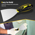 4Pcs Spackle Knife Set (2, 3, 4, 5 in), Putty Knife, Stainless Steel Paint Scraper, Taping Tool for Repair