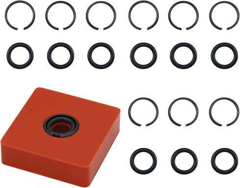 (10 Sets) 1/2" Impact Wrench Retaining Rings with O-Ring, Compatible with Electric/Pneumatic Wrench, Including Retainer Ring Anvil Install Tool by RURBRIN