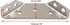 Trapeziform Angle Brackets - Stainless Steel Angle Corner Braces for Desk Edge, Box, Wood Beam, Pack of 10