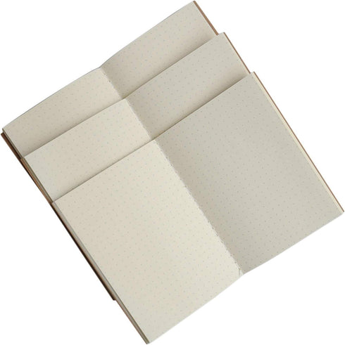 Wanderings Passport Size Travelers Notebook Inserts | 3.5" x 5" | 80gsm Paper | 3 Hand-Stitched Booklets