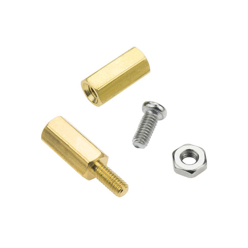 M2.5 Male Female Hex Brass Spacer Standoff Screw Nut Assortment Kit, 180Pcs