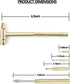 LANDIBO 6-in-1 Hammer Hammer Micro Mini Multifunctional Anti-Corrosion and Anti-Rust Copper and Screwdriver Hand Tool