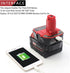 waitley Battery Adapter for Dewalt DCA1820 18V-20V Converter with USB Port, Compatible with DC9096 DE9096