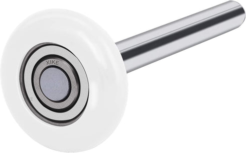 XiKe 12 Pack White 2" Nylon Garage Door Roller with 4" Stem, Quiet and Durable for High Load