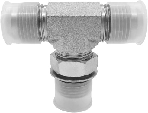(2-PACK) 6803-06-06-06-NWO Hydraulic Adapter Fitting, 9/16"-18UNF Male JIC 37°