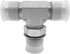 (2-PACK) 6803-06-06-06-NWO Hydraulic Adapter Fitting, 9/16"-18UNF Male JIC 37°