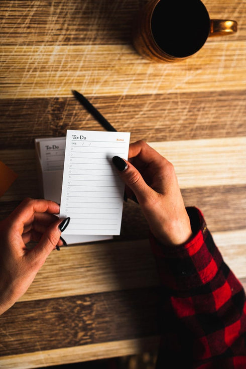 Notsu To Do List Grid Index Cards 3x5 | 50 Task Planner Vertical Notecards