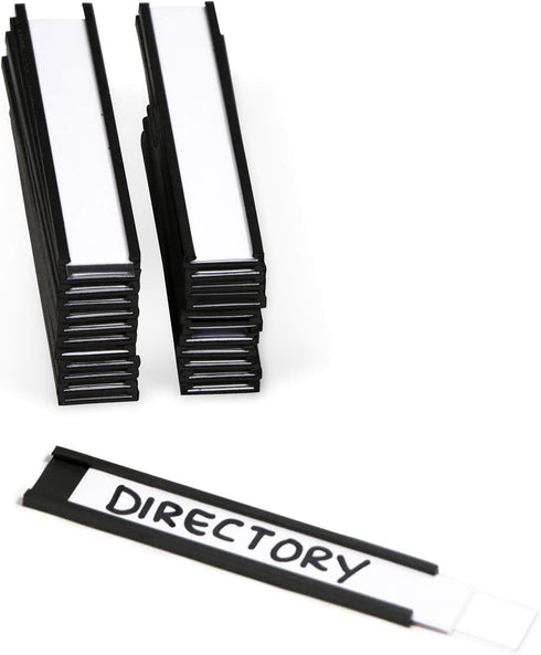 SmartSign Magnetic 'C' Channel Label Holders, Pack of 25 | 0.5" x 3"