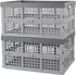 Doryh 34 L Plastic Crates, Collapsible Storage Crates/Stackable Storage Container Basket, 2-Pack