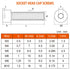 MewuDecor M3 x 6mm Socket Head Cap Screws, Grade 12.9 Alloy Steel Black Oxide, 50 PCS Full Thread Allen Socket Drive