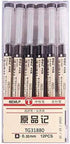 BEMLP Gel Ink Pen Extra Fine Point 0.35mm Black for Japanese Office School Stationery Supply, 12 Pieces