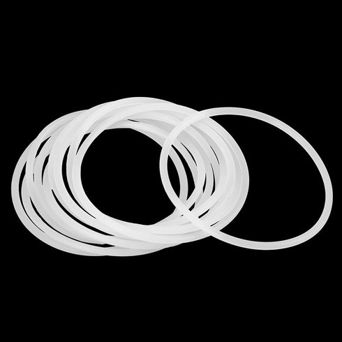X AUTOHAUX Silicone O-Rings, VMQ Seal Gasket for Compressor Valves Pipe Repair, 75mm OD, 68.8mm ID, 3.1mm Width, White,