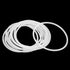 X AUTOHAUX Silicone O-Rings, VMQ Seal Gasket for Compressor Valves Pipe Repair, 75mm OD, 68.8mm ID, 3.1mm Width, White,