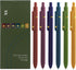 UIXJODO Gel Pens, 6 Pcs Black Ink - 0.5mm Fine Point Smooth Writing Pens, High-End Series Retractable Pens for