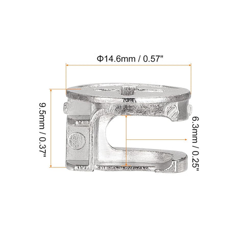 uxcell Cam Lock Nut for Furniture, 12pcs 14.6x9.5mm Joint Connector Locking Nuts Furniture Connecting Cam Fittings