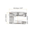 uxcell Cam Lock Nut for Furniture, 12pcs 14.6x9.5mm Joint Connector Locking Nuts Furniture Connecting Cam Fittings