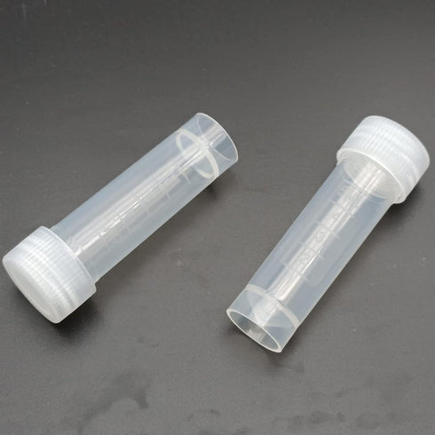 50 Pcs 5ml Graduated Plastic Cryovial Tube Mini Test Tubes with Screw Cap