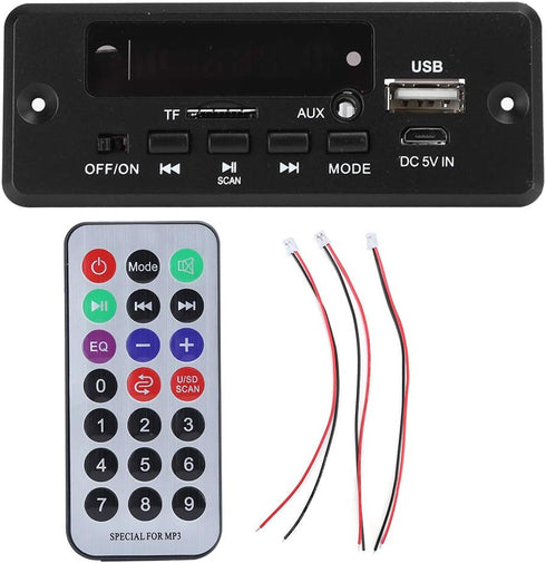 Ejoyous MP3 Bluetooth Decoder Board, MP3 Decoder Module Digital Display Amplifier Player Module
