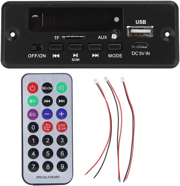 Ejoyous MP3 Bluetooth Decoder Board, MP3 Decoder Module Digital Display Amplifier Player Module