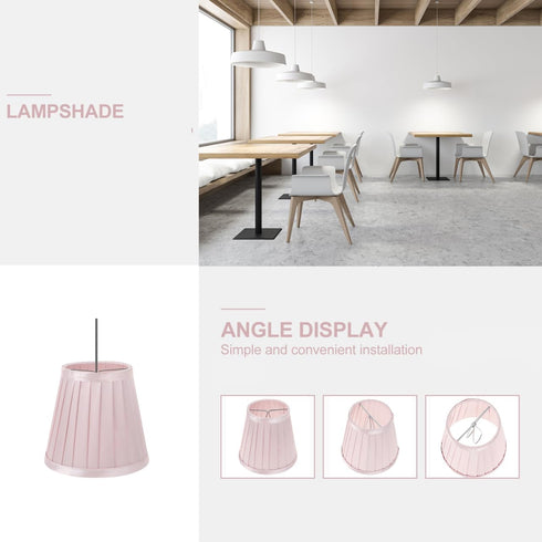 Bulb 5x5x3 Inch, Hemobllo Small Lamp Shade - Clip On Lampshade Fabric Mini Replacement s for Table s, Floor s, Wall s