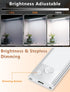 14 Inch Dimmable Closet Counter 3 Pack Under Cabinet Motion Sensor Lighting: Rechargeable Lights Indoor - Battery