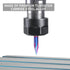 EANOSIC 30 1/4" 3-Flute Degree V Bit Shank, Carbide CNC Chamfer End Mill, V Groove Router Bit with Blue Nano Coating