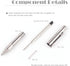 Titanium Bolt Action Ballpoint Pen, Compact Refillable Writing Pen with Pocket Clip