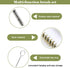 YXQ 12Pcs Tube Brush Kit - Stainless Steel/Brass Wire Bottle Long-Handle Bristle Cleaning (12 inch X 6mm-20mm)