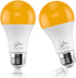 3W Amber Night Light Bulbs, 2 Pack Dimmable LED Warm White 1600K,