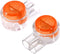 200 Pack UY Wire Connector, Waterproof Clear Button Telephone Wire Connectors, UY Butt Splice Connector Network Cable