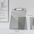 Piasoenc 2 Pack Plastic Clipboards, Translucent Low Profile Clipboard with Ruler, Office School Supplies, Letter Size