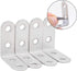 50 Packs 40 40 16 mm 1.57x1.57x0.63 Inch KINJOEK x x Heavy Duty L Bracket Corner Brace Shelf Stainless Steel Joint