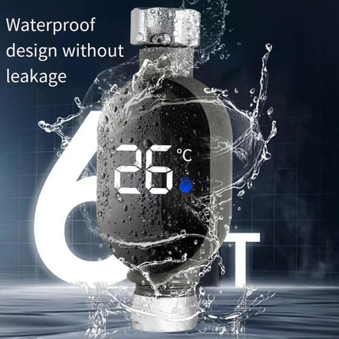 Geetoonly LED Shower Temperature Meter Baby Bath Water Temperature Gauge Waterproof Smart Monitor