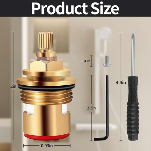 147210 Shower Cartridge Replacement Volume-Control Cartridge - Compatible With 3/4" Exact Temp Valve System
