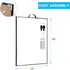 TSJ OFFICE Small White Board, 16" X 12", Portable Black Aluminum Framed Magnetic Dry Erase Board with Handle, to Do