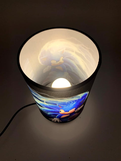 EDecor Super Sonic Table Lamp Bedside Night Light Wood Base Room Decoration or Great Gift Ideas