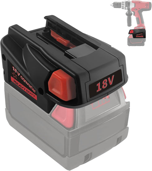 M18 to V18 Adapter for Milwaukee 18V V18 NI-CD Tool, Convert Dewalt 20V 60V MAX XR to Milwaukee V18 Cordless Tools