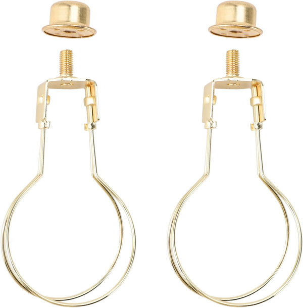 Clip On Bulb Lampshade Holder, Bulb Clip Adapter Metal 2pcs Firm Fixing