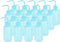 PATIKIL 18 Pcs 8oz Lab Squeeze Bottles - 250ml Plastic Safety Wash Bottles for Cleaning and Tattoo Supplies (Blue)