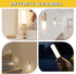 2PC) LANDGOO Wooden Motion Sensor Night Lights, Magnet Body Hallway Lamp, Rechargeable LED Wall Sconces, Portable