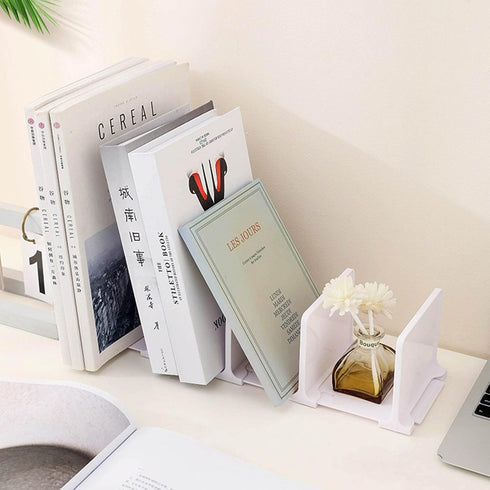 kobeIeen 4.33x4.21x3.74 inches 110x107x95mm Bookends Support Desk Organizer Book Stopper Non-Skid for Book Shelves