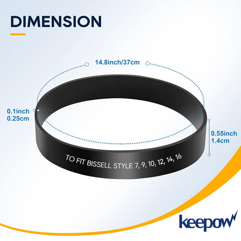 KEEPOW Style 7/9/10 P/N 3031120 Replacement Belt for Bissell Powerforce Helix Powerlifter Cleanview Swivel Rewind Pet